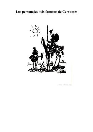 Don Quijote y Sancho Panza, los personajes más famosos de Cervantes