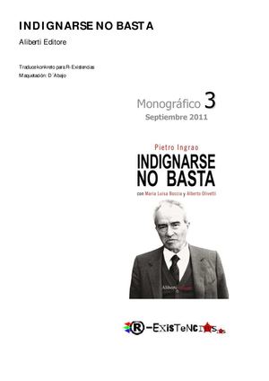 Boccia, M. L. y Olivetti, A. - Pietro Ingrao: Indignarse no basta