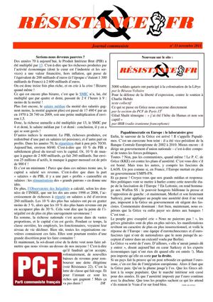 Résistance n° 23 - novembre 2011