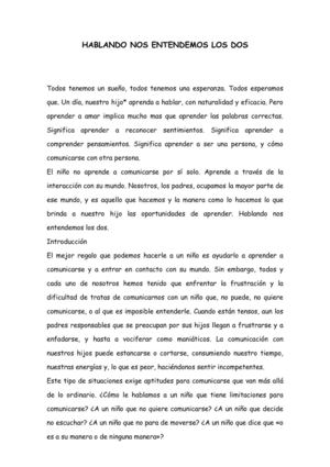 HABLANDO NOS ENTENDEMOS