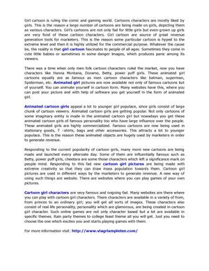 Simple and sweet cartoon girl pictures