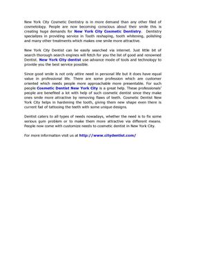 Great smile for ever at New York City Cosmetic Dentist