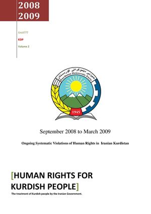 HUMAN RIGHTS FOR KURDISH PEOPLE 2008-2009