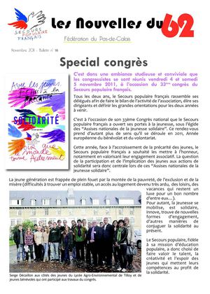 MEP N62 -SPECIAL CONGRES N°18 - NOV. 2011