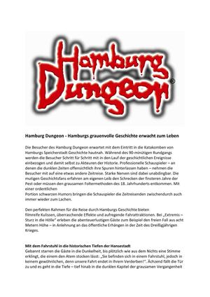 Basisinformation Hamburg Dungeon
