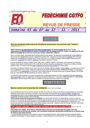 FEDECHIMIE-semaine 45