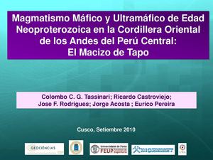 Presentación 2009 XV CPG  Producción Reservas Acosta