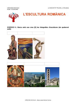 L'escultura romànica. Activitats