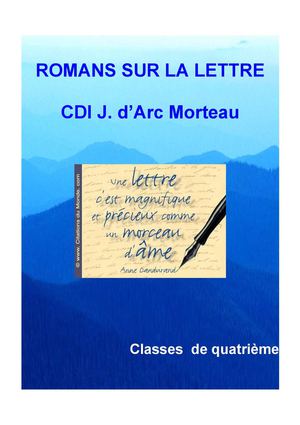 ROMANS SUR LA LETTRE