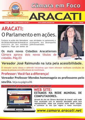 Câmara de Aracati - Marta Bernardes - O parlamento em ações.