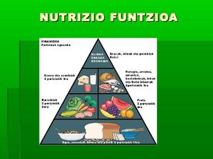 NUTRIZIO- FUNTZIOA