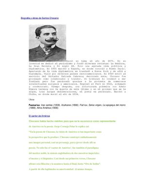 José Santos Chocano