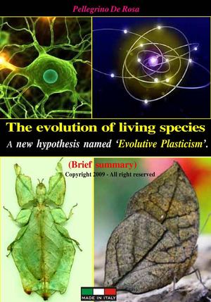 The evolution of living species. A new hypothesis named 'Evolutive Plasticism'.  (Brief summary).