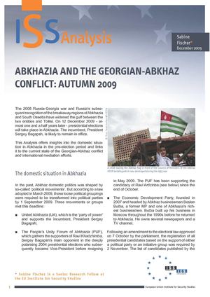 Abkhazia and the Georgian-Abkhaz conflict_Autumn 2009, December 2009