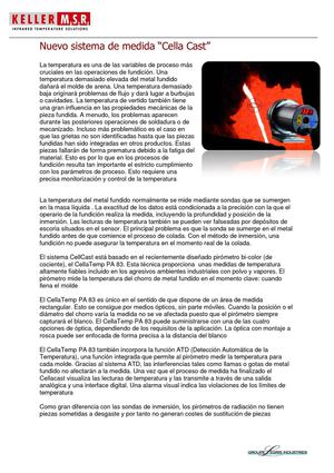 Nuevo sistema de medida “Cella Cast”