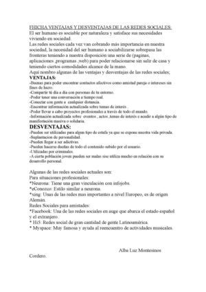 ventajas y desventajas de las redes sociales