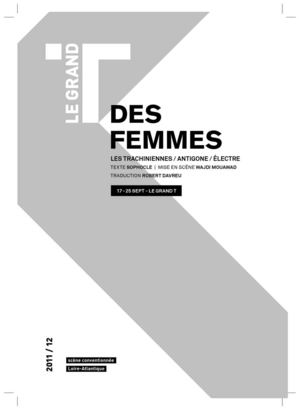 Programme de salle "Des Femmes" sep 2011 - Le Grand T
