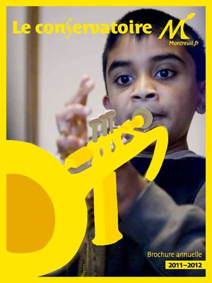 Conservatoire de Montreuil - Brochure annuelle 2011 / 2012