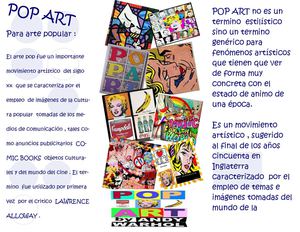 folleto en word pop art