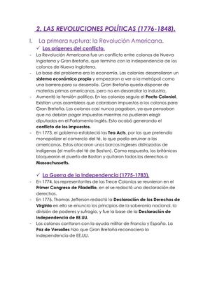 Las revoluciones políticas.