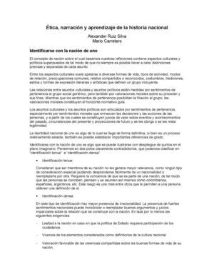 Ética, narración y aprendizaje de la historia nacional