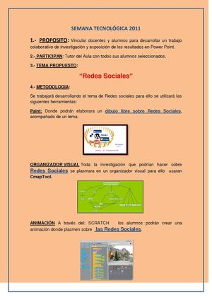 Proceso de la Semana Tecnológica 2011