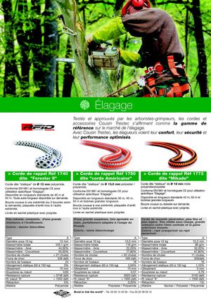 fiches techniques cordages - Cousin Trestec
