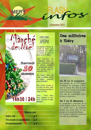 FLASH INFOS NOVEMBRE 2011 - MERY