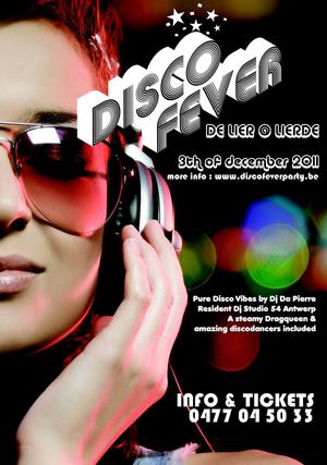 Affiche soirée disco - BRUXELLES