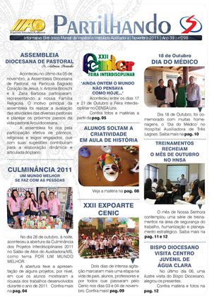 298 | Partilhando | Ano 39 |  Novembro 2011