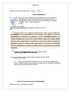 Práctica de correo eletrónico