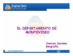El departamento de Montevideo