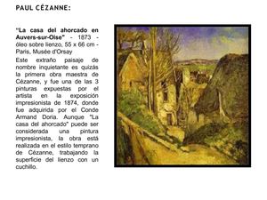 DESCRIPCION DE OBRAS IMPRESIONISTAS