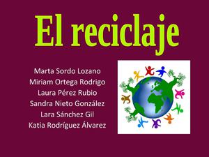 El reciclaje