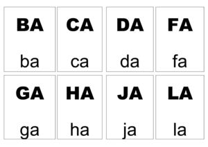 Joc de l'UNNO amb síl.labes