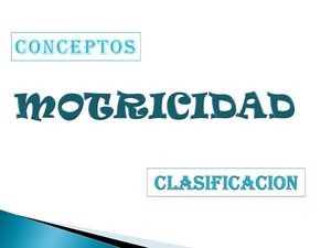Motricidad 