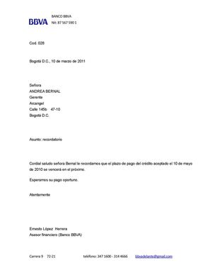 cartas de cobro