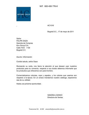 Cartas.ciclo compra-venta 