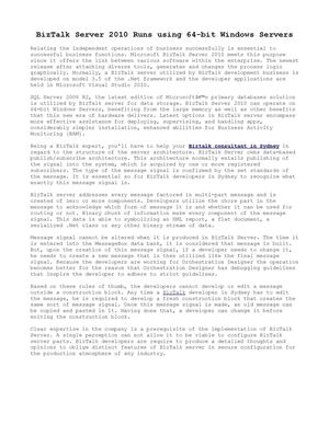 BizTalk Server 2010 Runs using 64-bit Windows Servers