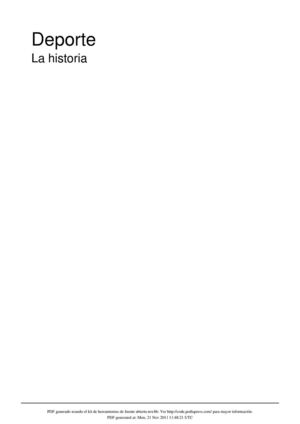 Deportes y sociedad.