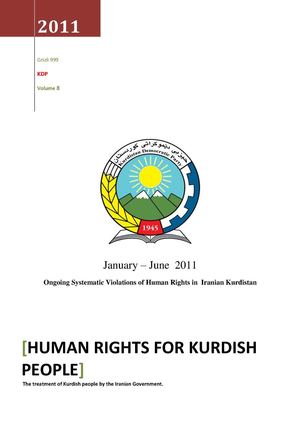 Ongoing Systematic Violations of Human Rights in  Iranian Kurdistan (Volume8)