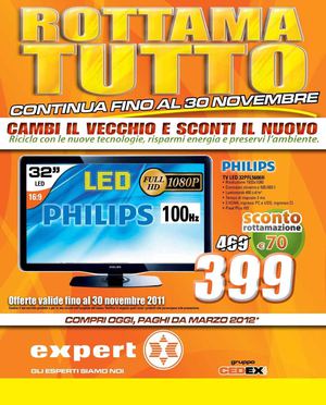 Volantino Expert gruppo Cedex dal 20/11 al 30/11/2011
