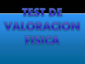Test de Valoración Física