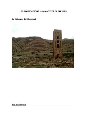 LES illustrations des edifications hammadites et zirides.doc