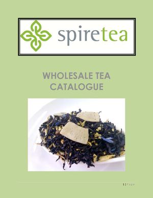 Spire Tea - Wholesale Tea Catalogue