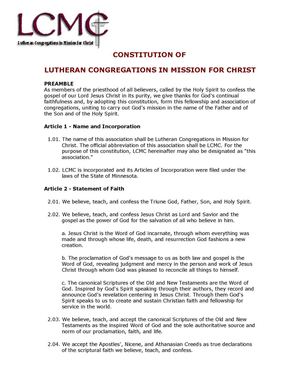 Constitucion de LCMC