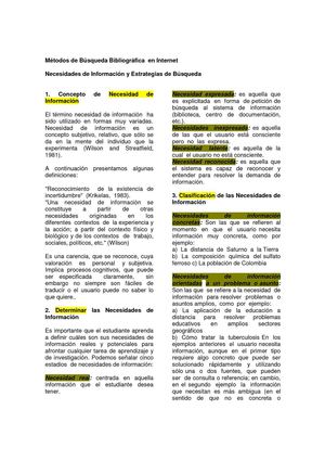 MÉTODOS PARA BÚSQUEDA BIBLIOGRÁFICA