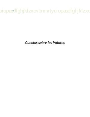 Cuentos sobre los valores