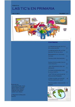Revista Las Tic`s en Primaria