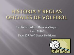 Reglas de Volleyball